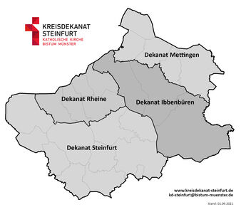 Kreisdekanat Steinfurt - Karte